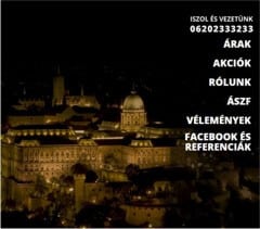 Az éjszakai Budapest képe a sofőrszolgálat honlapján.