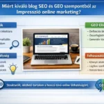 Miért kiváló blog SEO és GEO szempontból az Impresszió online marketing? Az Impresszió online marketing SEO-GEO struktúrája